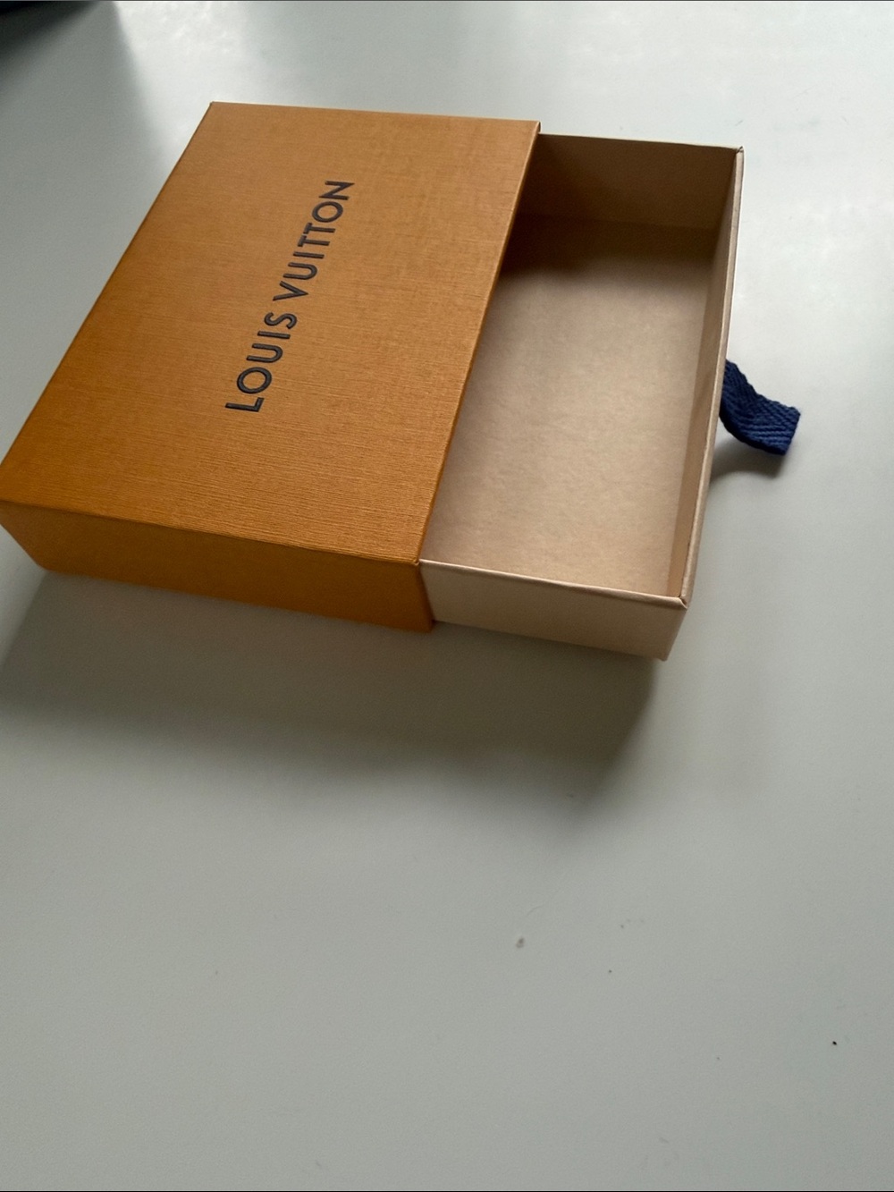Louis Vuitton Orange Box with Blue Pull-Tab